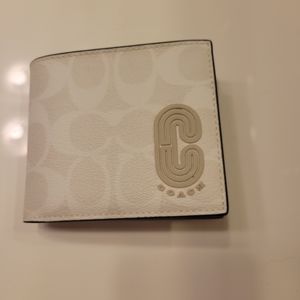 Brand New Coach Wallet, Mens White